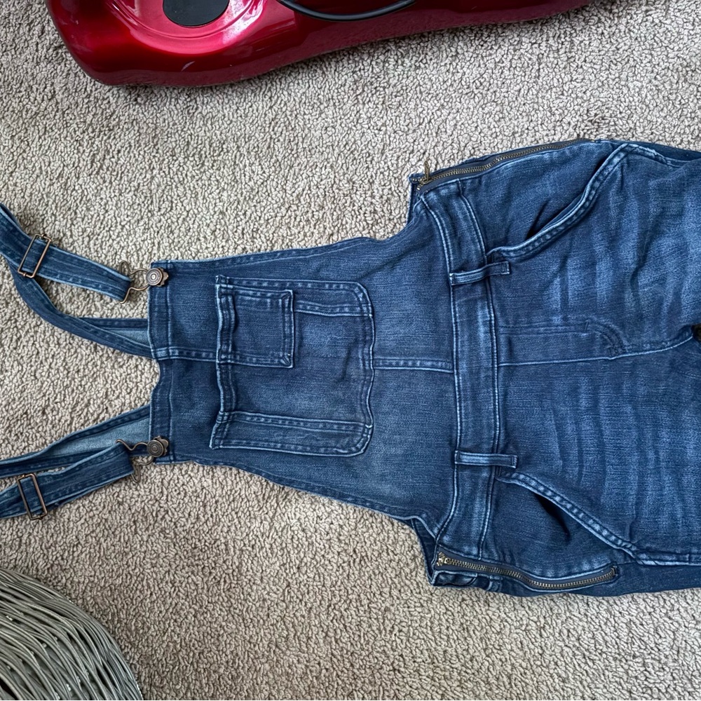 Denim Overalls with Adjustable Straps